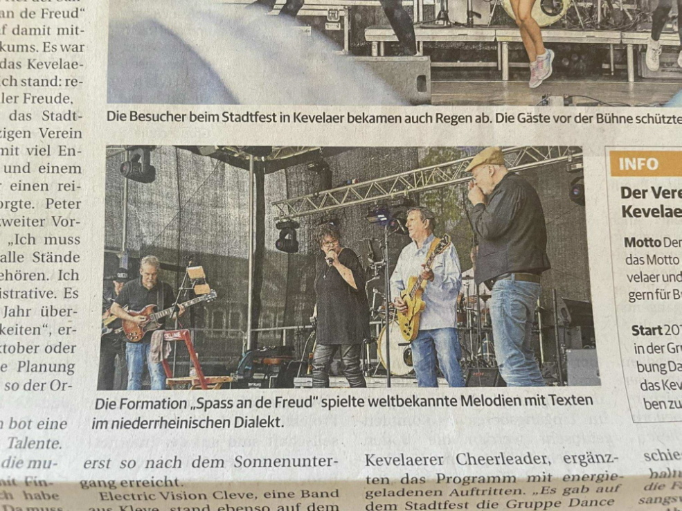 Presse Stadtfest Kevelaer Inside 2025